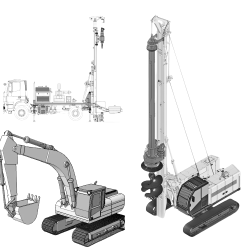 Piling & Micro Drilling Machines